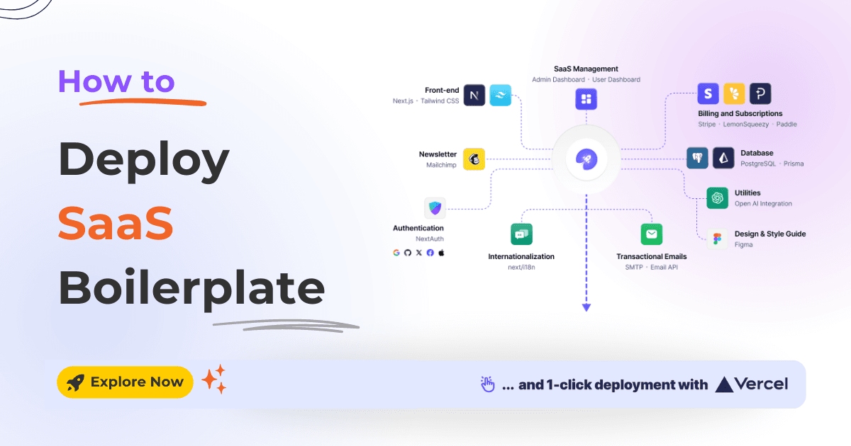 How to Quickly Deploy SaaS Boilerplate and Template on Vercel