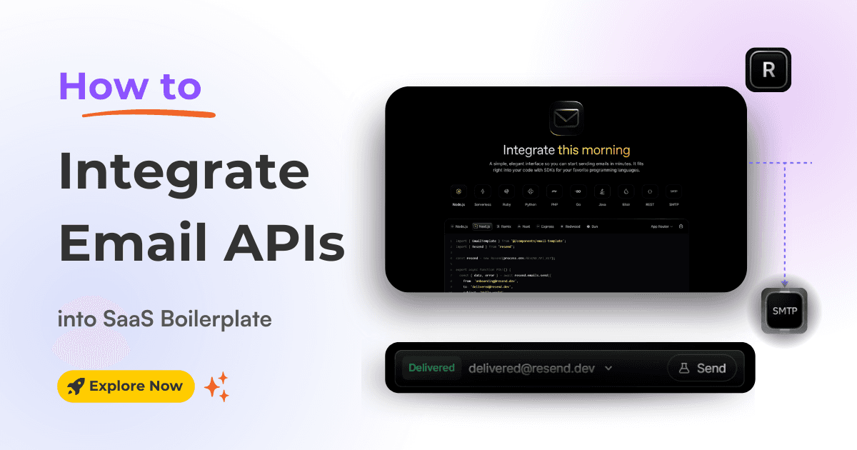 How to Integrate Email API into Next.js Boilerplate or Template
