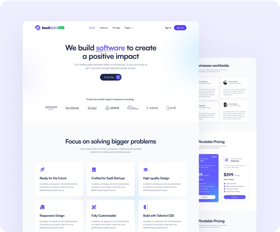SaaS Landing Page